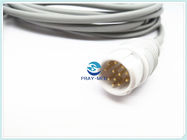 HP / HP 3 Lead Patient Cable For Ecg Machine 12 Pin Connector 3.6m TPU