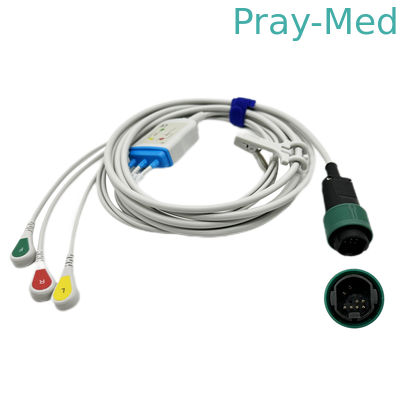 Mua Cáp điện tâm đồ kết nối trực tiếp dây dẫn Yilang 3/5 Chiều dài IEC 3,6m cho màn hình bệnh nhân sản xuất trực tuyến