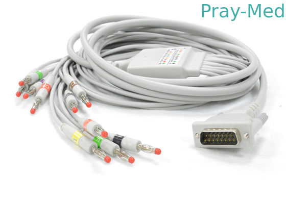 Mua Schiller AT1 / 2 EKG Cáp với chân dài DB 15 PIN Connector 5.0mm Dia sản xuất trực tuyến