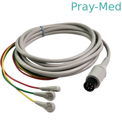 Mua Nihon Kohden 6pin nguyên bản Cáp bệnh nhân EKG BJ-753P 3 dẫn 3,6m sản xuất trực tuyến