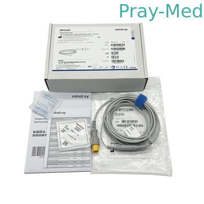 Mua Mindray Nhi khoa Neonatal tái sử dụng Probe nhiệt độ da MR404B 3m / 10ft Cáp màu xám sản xuất trực tuyến