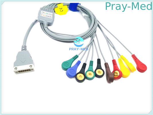 Mua Tương thích Beneware cáp ECG bệnh nhân, 12 dẫn cáp ECG với chất liệu TPU sản xuất trực tuyến