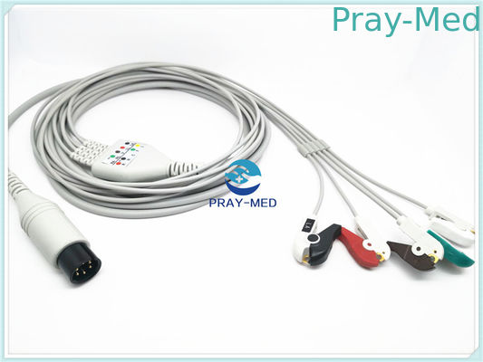 Mua Vòng 6 Pin Welch Allyn 5 Cáp chì Zoll Ecg 3,6m Màu trắng xám sản xuất trực tuyến