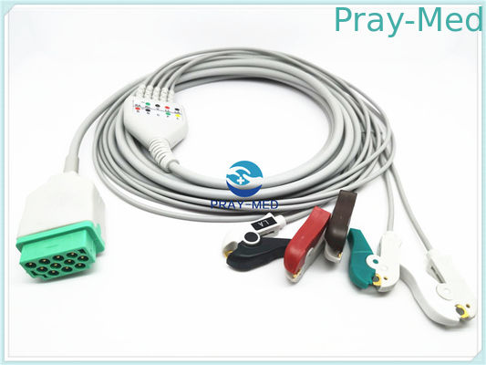 Mua Bệnh nhân Ge Ecg Cáp, 5 dây dẫn điện GE One Piece ECG Tiêu chuẩn CE / ISO sản xuất trực tuyến
