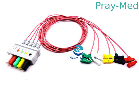 Mua Pin 8 Pin HP 5 Chì, M2406A / M1733a Ecg Trunk Chiều dài cáp 3.6m sản xuất trực tuyến