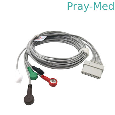 Mua Cáp bệnh nhân điện tâm đồ Schiller 7 chân 5 dây dẫn Ecg loại kẹp cáp sản xuất trực tuyến