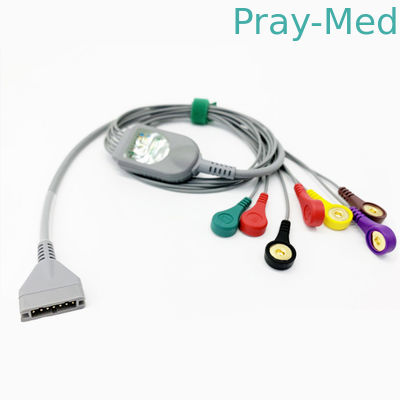 Mua Chiều dài 1,1m Cáp điện tâm đồ Burdick 7 dây Đầu nối 7 chân kẹp sản xuất trực tuyến
