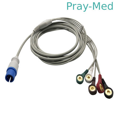 Mua 5 đầu cáp 6 chân MEK Physio Control Ecg Cáp với đầu kẹp chốt sản xuất trực tuyến
