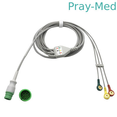 Mua Đầu nối tròn 13 chân Cáp điện tâm đồ 3 dây 3,6m cho Mediana D500 sản xuất trực tuyến