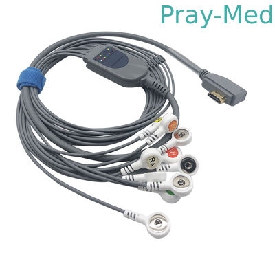 Mua ECG 10 dây dẫn 1,1m Ecg cho hệ thống ghi thông minh Holter Đầu nối HDMI sản xuất trực tuyến
