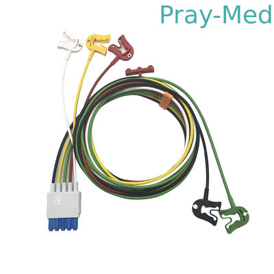 Mua Chiều dài 0,9m 5 dây dẫn M1971A Điện tâm đồ bệnh nhân với áo khoác kẹp TPU sản xuất trực tuyến