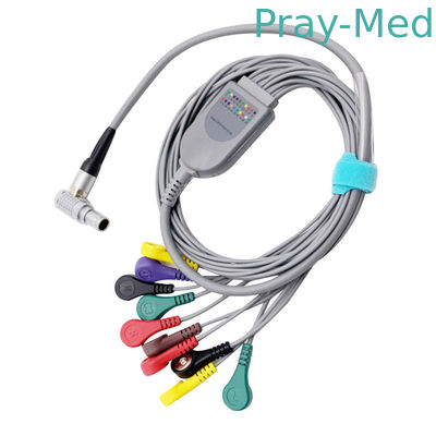 Mua GE CM3000 10 chân 10 dây dẫn điện tâm đồ Holter Cáp 0,9m Đầu nối Snap sản xuất trực tuyến