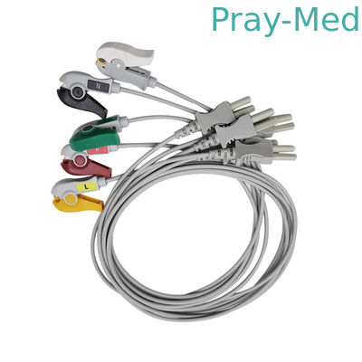 Mua Spacelabs 5 Chì ECG Chì kẹp / kẹp TPU Áo khoác Xám 0,9m 700-0007-08 700-0006-08 sản xuất trực tuyến
