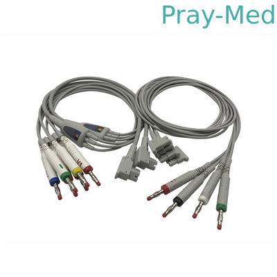 Mua Cáp HP / HP EKG với 10 dây dẫn 2 đầu nối pin Màu xám 989803151651 sản xuất trực tuyến