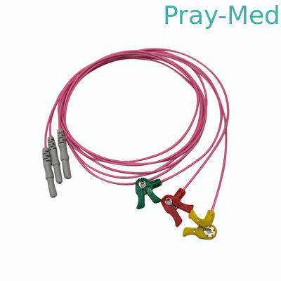 Mua 3Lead 5Lead Din Type IEC AHA ECG Patient Cable TPU Jacket Leadwire sản xuất trực tuyến