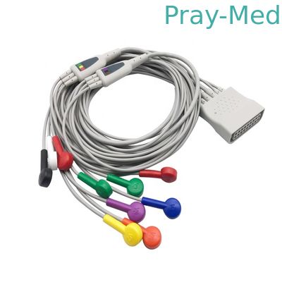 Mua Bộ dây dẫn 12 đầu Cáp chẩn đoán ECG ST80i AHA 1.5m cho HP 989803180121 989803180131 sản xuất trực tuyến
