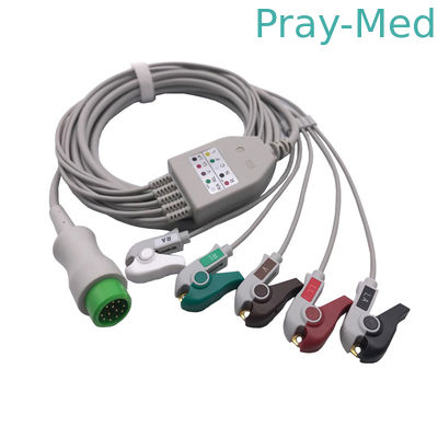 Cáp ECG Mindray IPM 8/10/12, Vòng 12 Chân 3/5 Dây dẫn 040-00961-00 EA6251B 3.6m