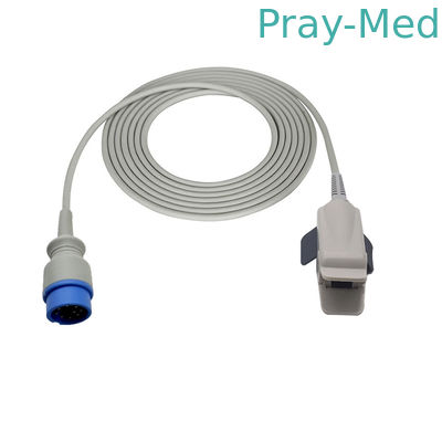 Bộ cảm biến Spo2 tái sử dụng tương thích Biolight 9Pin cho Anyview A8 / A5 / A6 / A3 Vòng, kết nối 9-pin