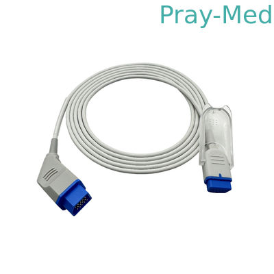 Jl-900p Spo2 Adapter Cable 14 Pin 2.4m Tpu Jacket tương thích với Nihon Kohden