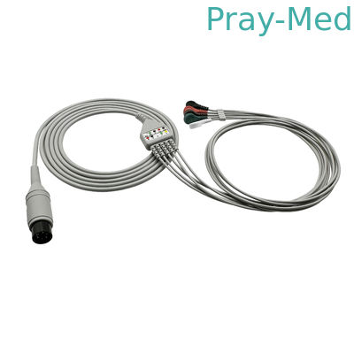 Bộ cáp thân Mindray Ecg tương thích 6 pin 3 hoặc 5 dẫn Pm8000 Pm9000