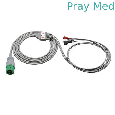 Comen 12pin tương thích trực tiếp kết nối cáp ECG với dây chì