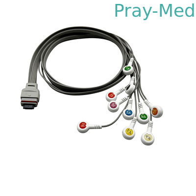 Nihon Kohden Holter ECG Cable 10 lead cho máy ghi âm RAC-2512 1m TPU Jacket