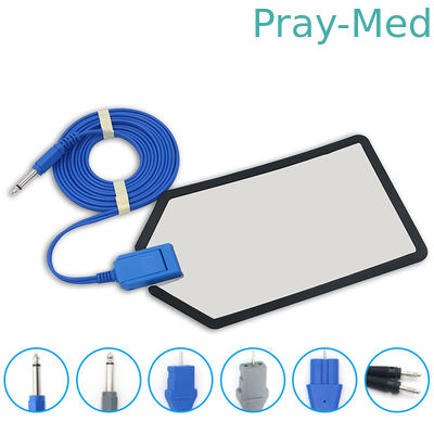 Diathermy ESU tái sử dụng đệm nối đất điện cực trở lại với cáp