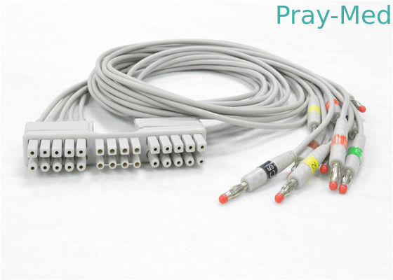 Mortara Eli230 ECG / EKG Cable Với 10 dây dẫn Chất liệu TPU 9293-046-60