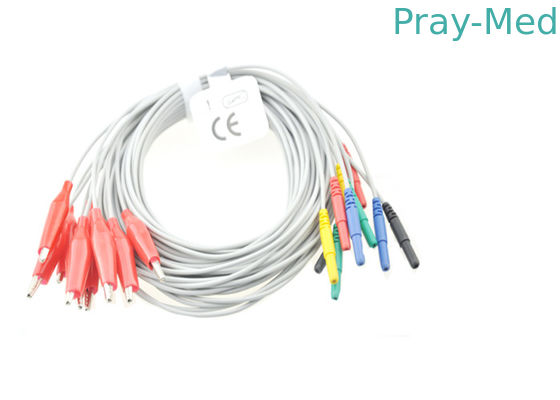 Dây điện Eut của TPU, Din 1,5 Điện cực đường kính Được sử dụng Trong Chiều dài Eeg 1,2m