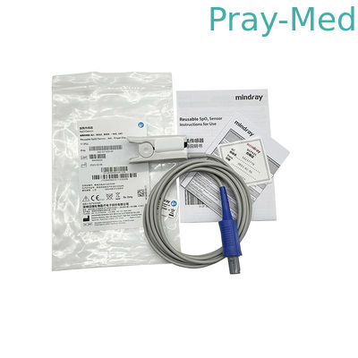 Mindray 512FLL Cảm biến SpO2 tái sử dụng 6Pin Clip ngón tay người lớn 040-001403-00