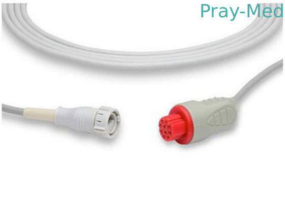 GE Datex Ohmeda Ibp Cable 10 Pin Connector Cáp Ibp HP màu xám 3M