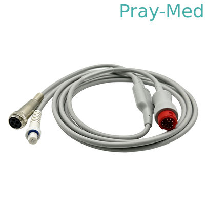 Mindray Cardiac Output Y Cable CO Cable 12 Pin Connector 0010-30-42743