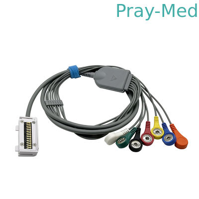 Meditech Cardiup ECG Holter Cable For CardiUP!3 CardiUP!12 7 kênh kết nối snap Jacket TPU