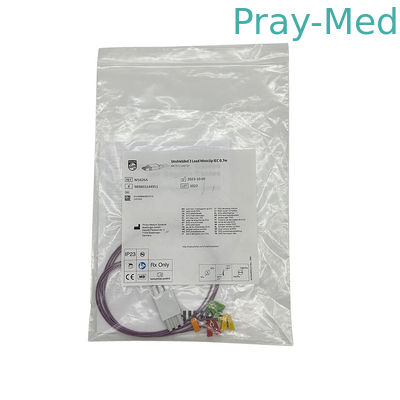 Bộ cáp ECG sơ sinh không được bảo vệ 3 Lead Miniclip IEC 0.7m M1626A 989803144951