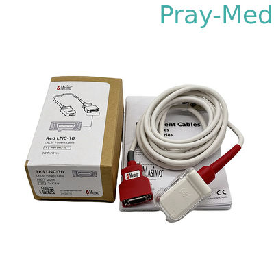 SET gốc 2056 Đỏ LNC-10 SpO2 Cáp mở rộng bệnh nhân LNCS 9 pin đến kết nối pin đỏ 20