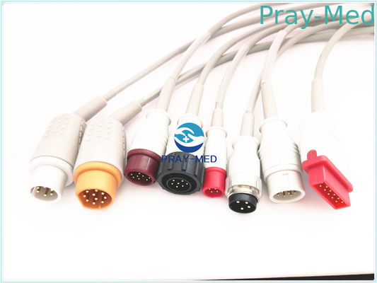 AAMI Mindray / Spacelabs Ibp Cáp, 6 Pin Kết nối Áp huyết áp