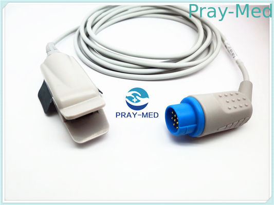 Bộ cảm biến ngón tay người Kontron 7138 dành cho người lớn Spo2 12 chân Bộ kết nối TPU 3m Cable