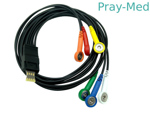 Cáp điện cực Ecg 6 đầu 1,1m Schiller cho MT-200 MT-101