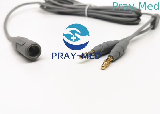 Chiều dài 3m Cáp lưỡng cực phẫu thuật điện loại EURO US cho kẹp