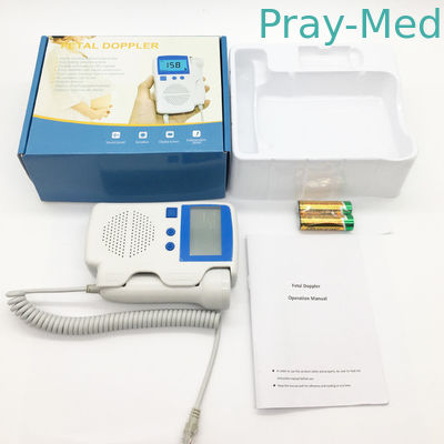 3MHz 210bpm Thiết bị y tế Pin có thể sạc lại Doppler thai nhi cầm tay