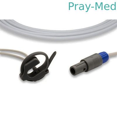 Cảm biến Spo2 tái sử dụng màu xám Neonate 5 chân 3m Kết nối trực tiếp Áo khoác TPU