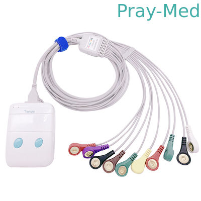 Áo khoác TPU Cáp điện tâm đồ 1.1m 10 đầu tương thích với máy ghi