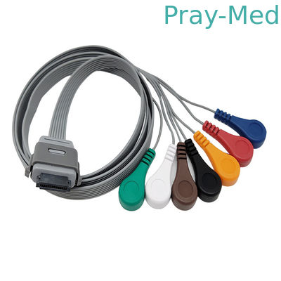 Dụng cụ y sinh Bi9800 / 9000 7 Chì BI Ecg Holter Cáp TPU Jacket