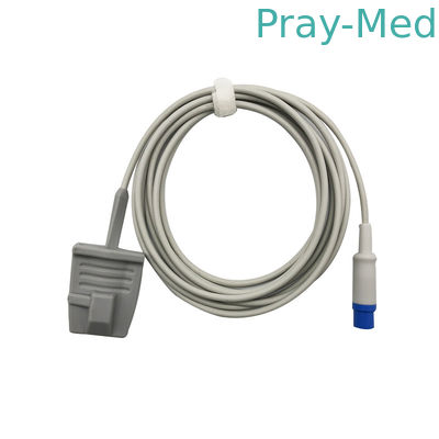Bộ ngăn kéo TPU màu xám Bộ cảm biến Spo2 mềm dành cho người lớn Chiều dài 3m