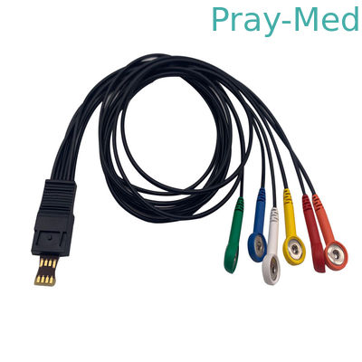 Cáp 4.0mm TPU 4/6 Lead Schiller Ecg cho MT101 MT-200 Ecg Holter