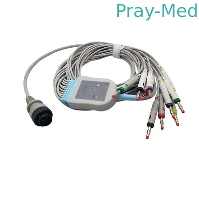 Máy tính cá nhân Kanz - 103/104 EKG Cable 16 Pin Connector Màu Xám Vật liệu TPU