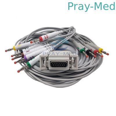 Siemens / Hellige 10 Lead EKG Cable với chuối 4.0 3.6m AHA / IEC