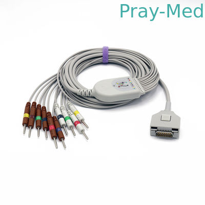 Fukuda Denshi ME KP500 EKG Cáp 0.9lb Trọng lượng nhẹ DB-15 Connector