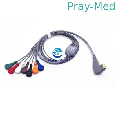 19 Pin Snap Cáp bệnh nhân ECG 5/10 Chì DMS 300 Hệ thống Holter Tương thích an toàn cho bệnh nhân